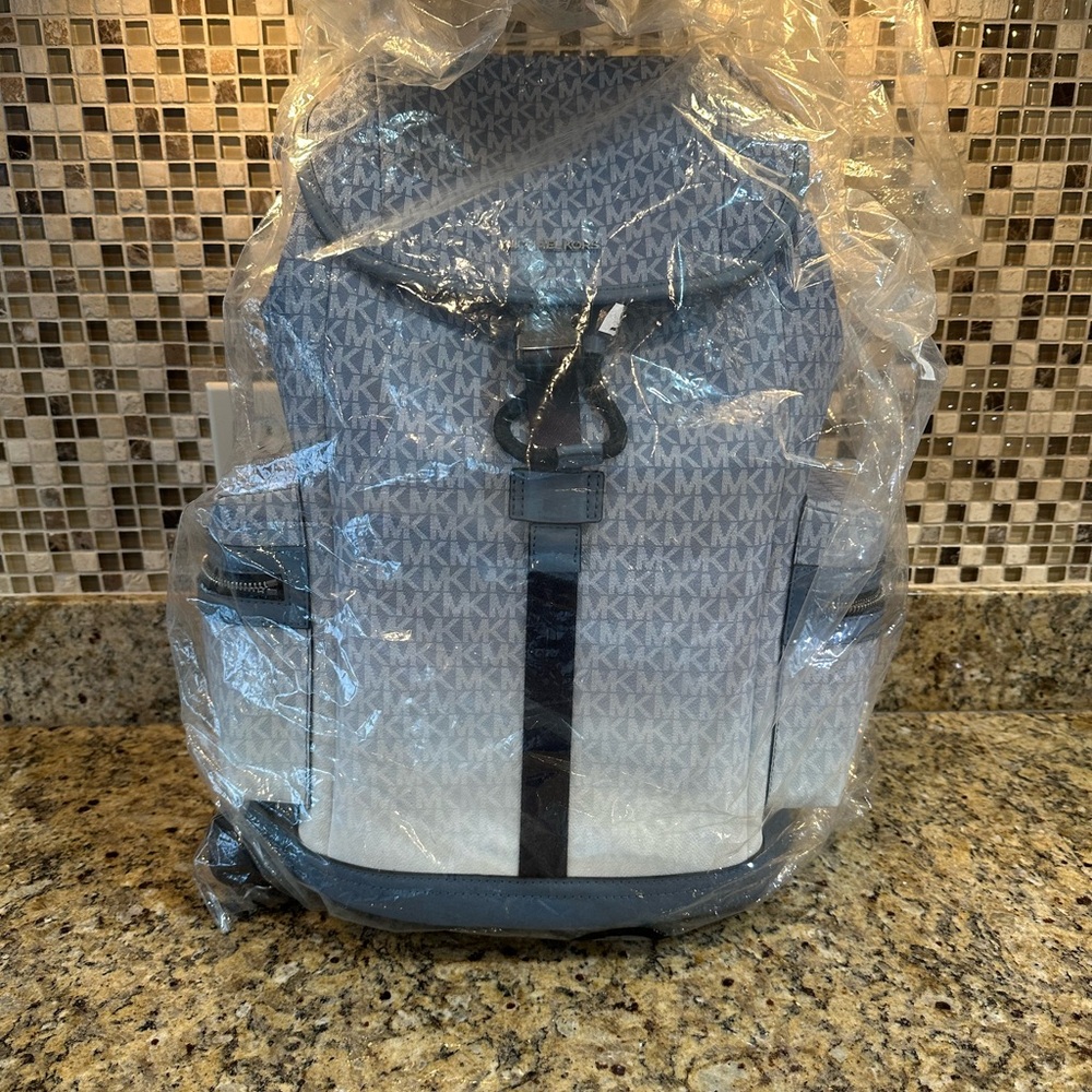 Micheal Kors travel bag blue and white